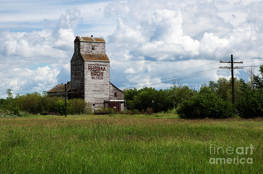 Saskatchewan Waldron Elevator Photograph by Bob Christopher - Fine Art ...