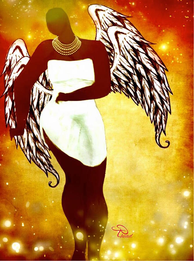 Sassy Angel Digital Art by Romaine Head
