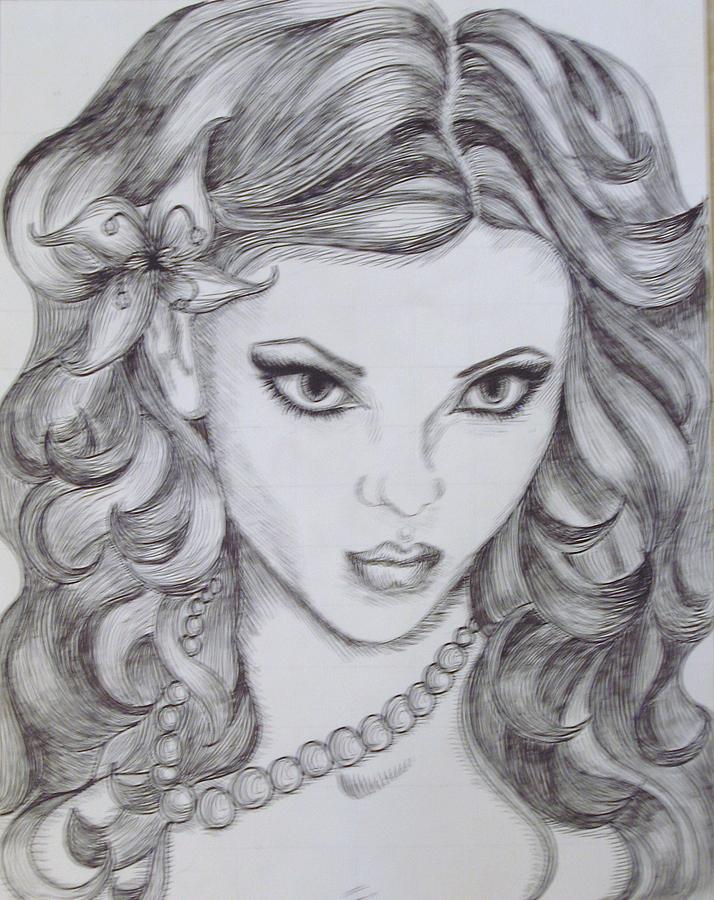 Sassy Drawing by Sara Ashley Sassy Drawing by Sara Ashley