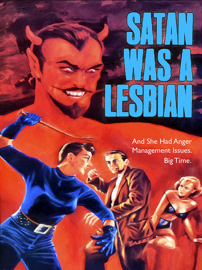 Satan Was a Lesbian Painting by Dominic Piperata
