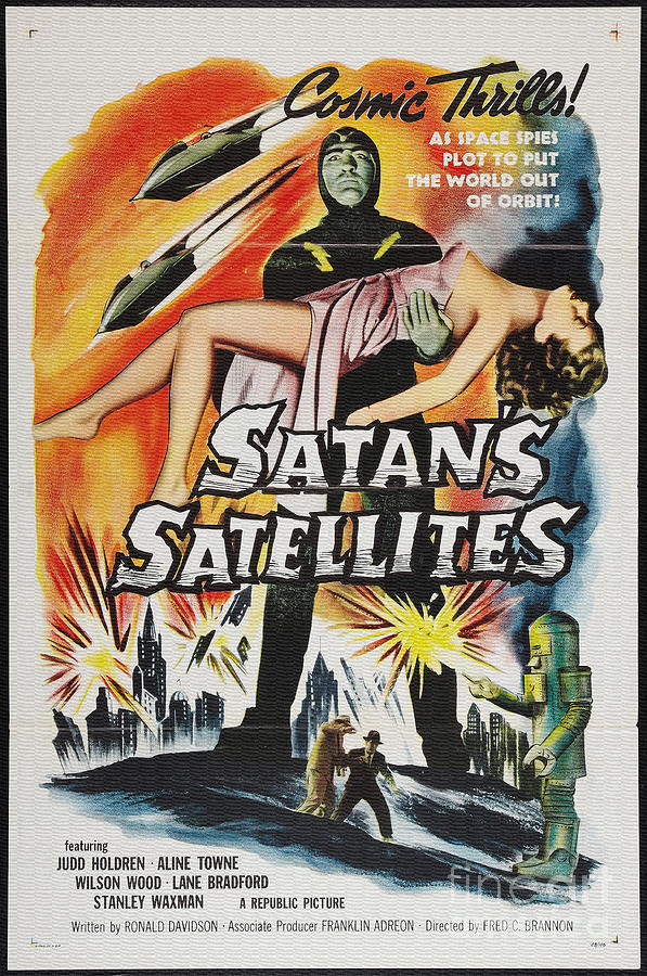 Satans Satelites Cosmic Thrills Film Poster Painting by Vintage Collectables