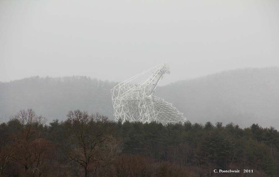 Nature Photograph - Satellite at Green Bank Observatory by Carolyn Postelwait