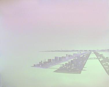 Satellite City Painting by Wanda Koop Satellite City Painting by Wanda Koop