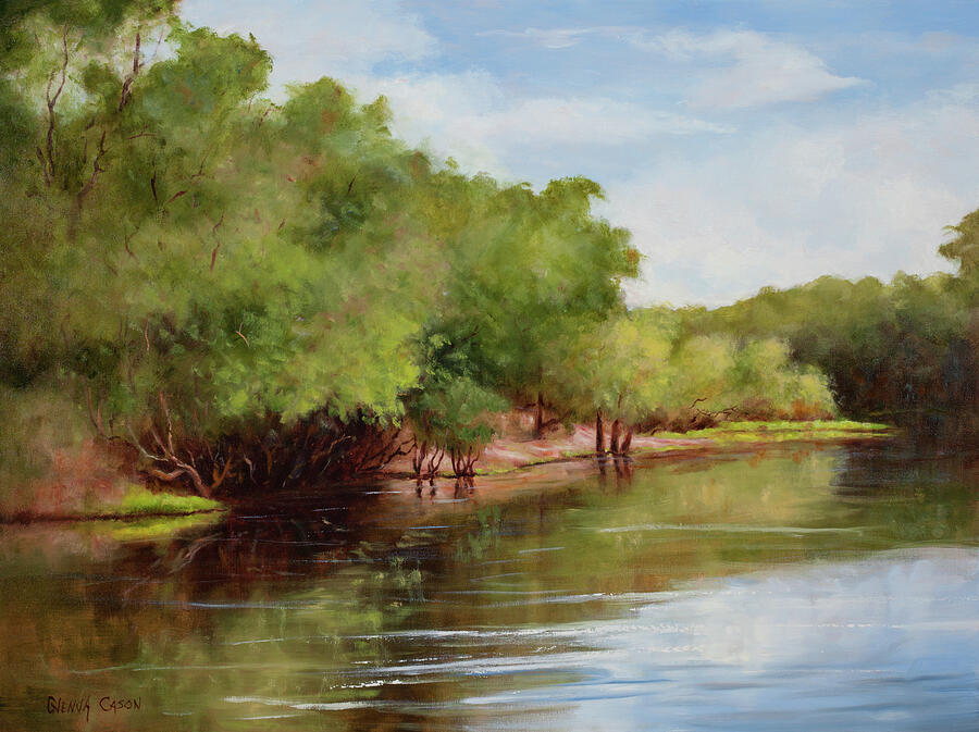 Satilla River Painting by Glenda Cason