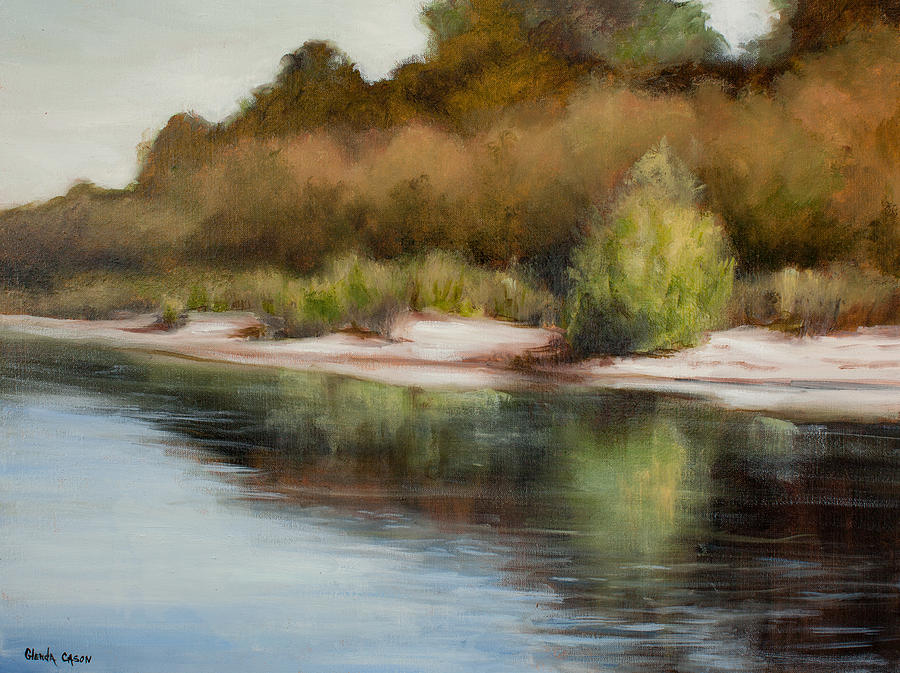 Satilla River Reflections Painting by Glenda Cason
