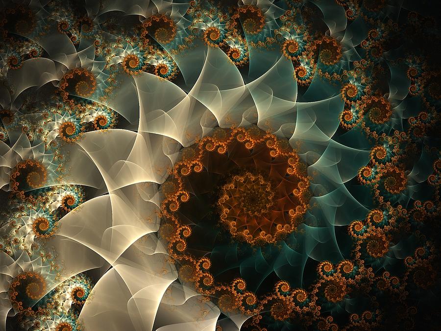 Flower Digital Art - Satin Sunflowers by Amorina Ashton