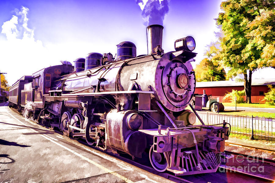 Saturated Steam Train Photograph