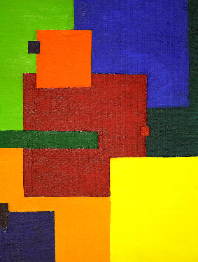 Saturation Squares Painting by Beth Parrish