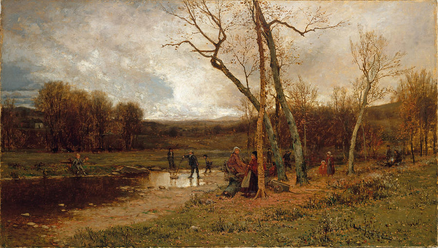 Jervis Mcentee Painting - Saturday Afternoon by Jervis McEntee