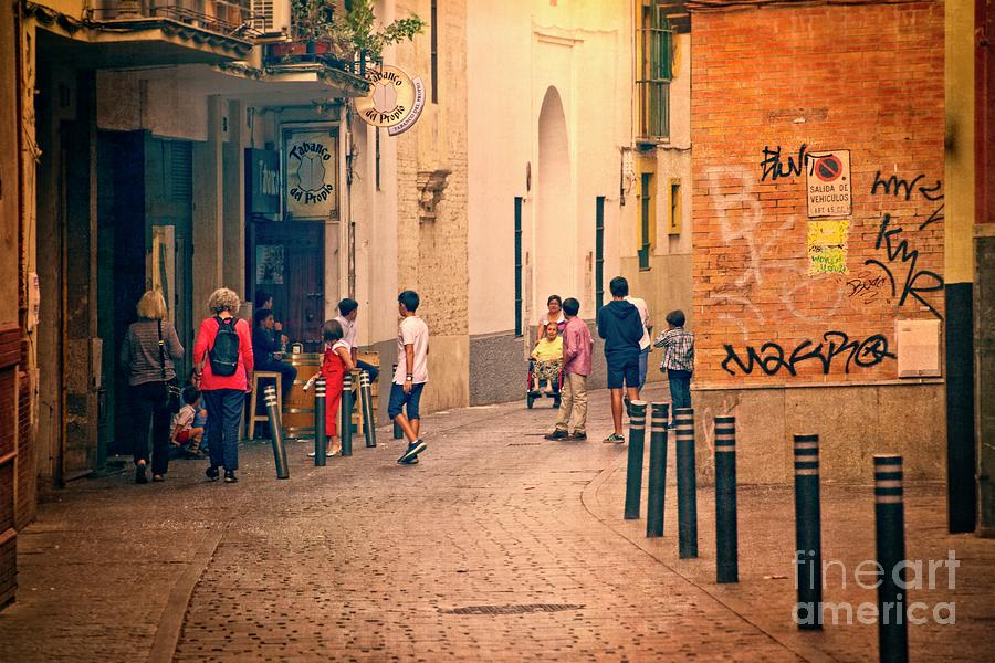 Saturday Morning - Seville Photograph by Mary Machare