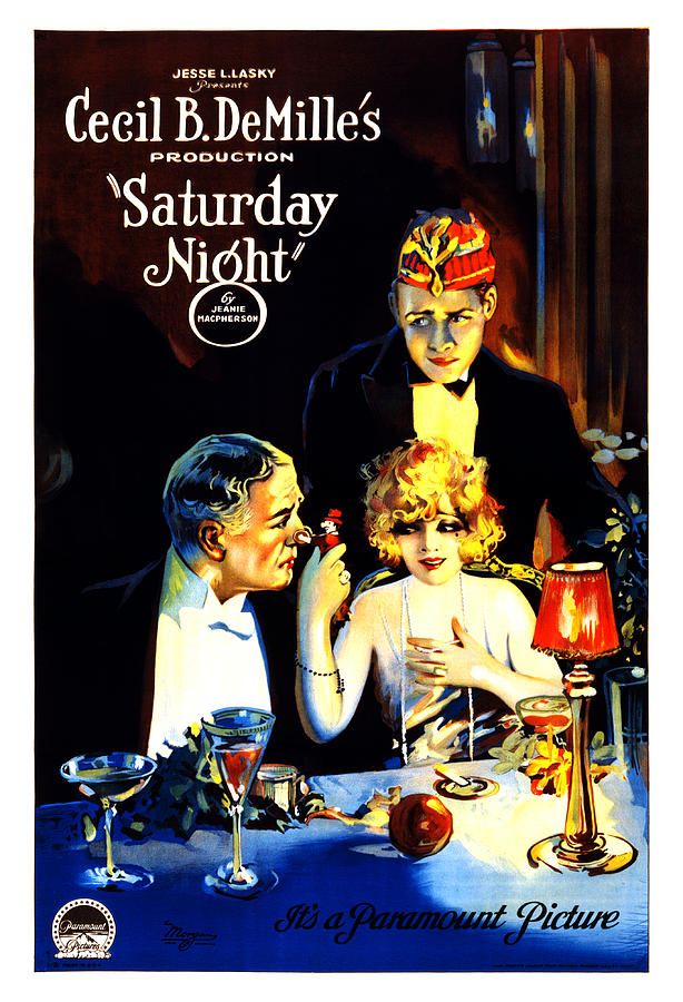 Saturday Night - Movie Poster - Vintage Advertising Poster Mixed Media