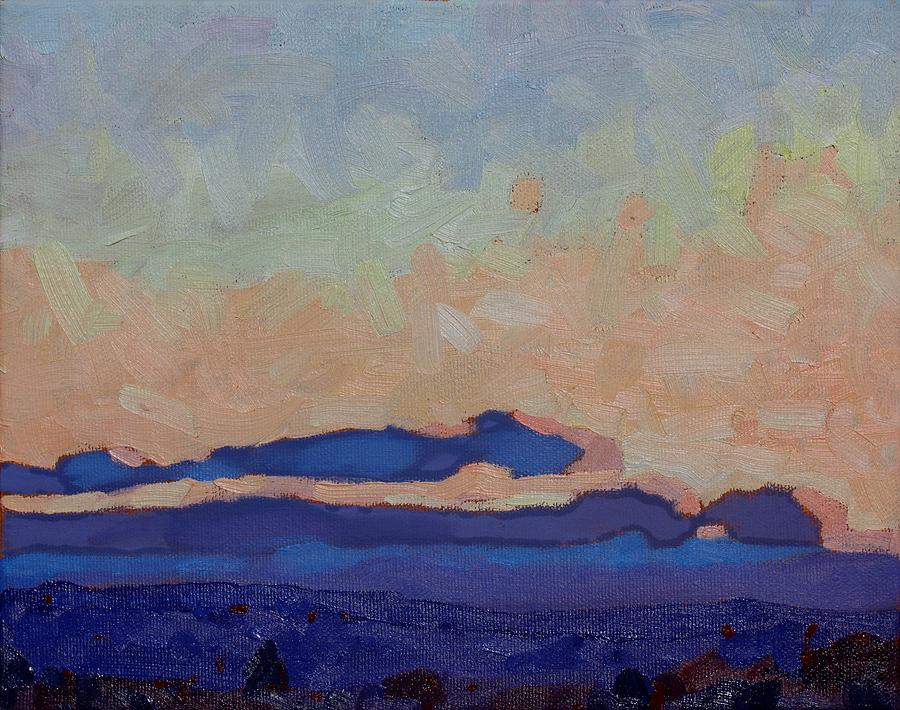 Saturday Stratocumulus Sunset Painting by Phil Chadwick