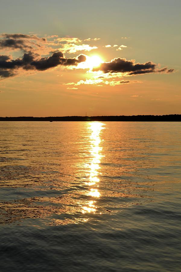 Saturday Sunset At Big Bay Point  Digital Art by Lyle Crump