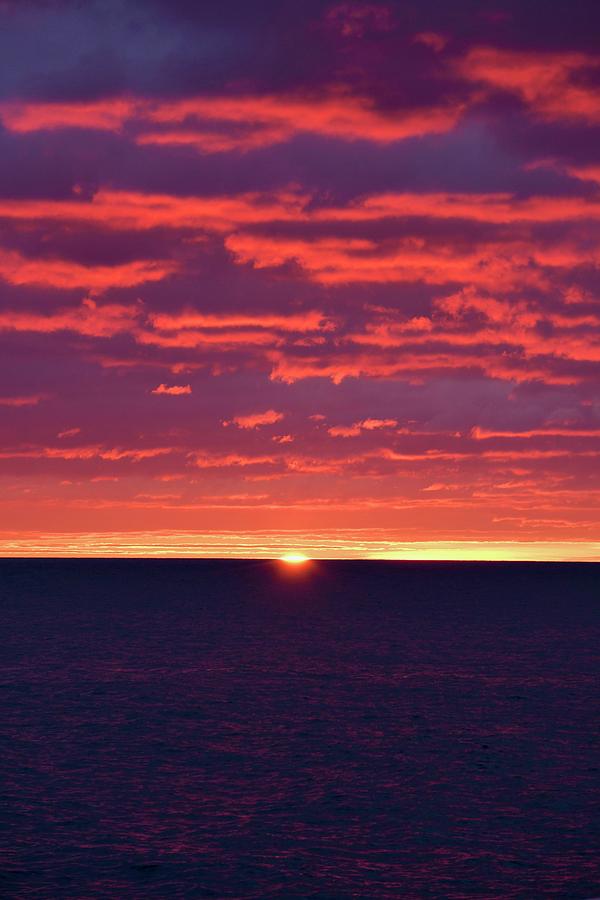 Saturdays Lake Superior Sunrise Photograph by Hella Buchheim