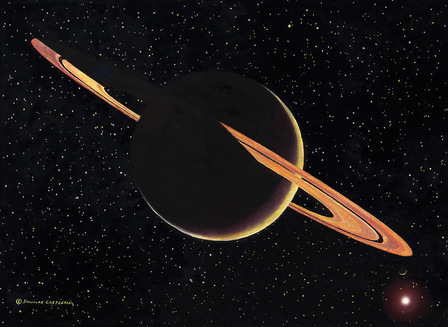 Saturn Painting by Douglas Castleman