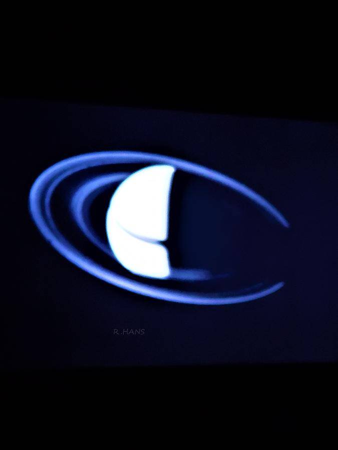 Saturn Photo By Voyager 2 Photograph by Rob Hans