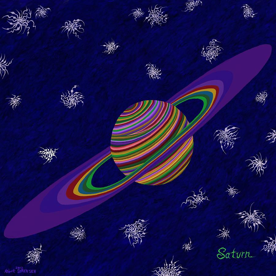 Saturn 13 Plus Painting by Robert SORENSEN