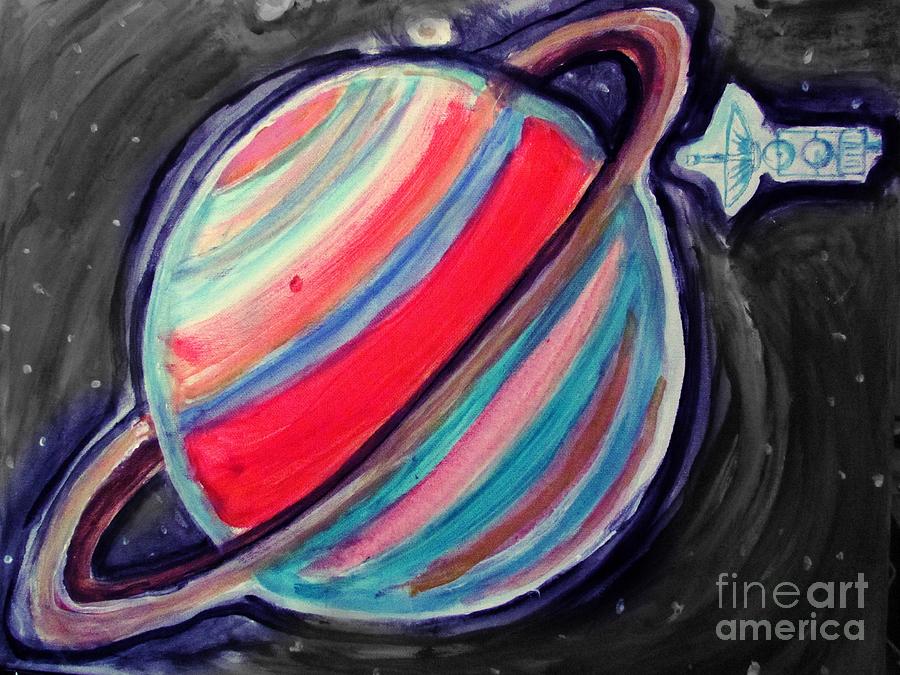 Saturn Painting by Stanley Morganstein