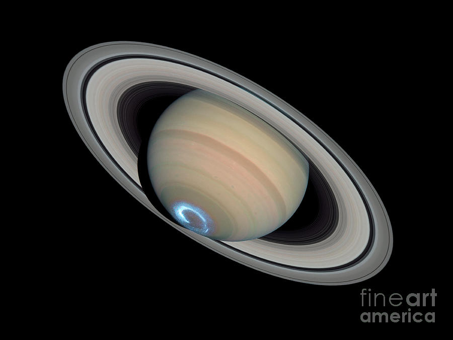Saturns Dynamic Aurora Photograph by Science Source