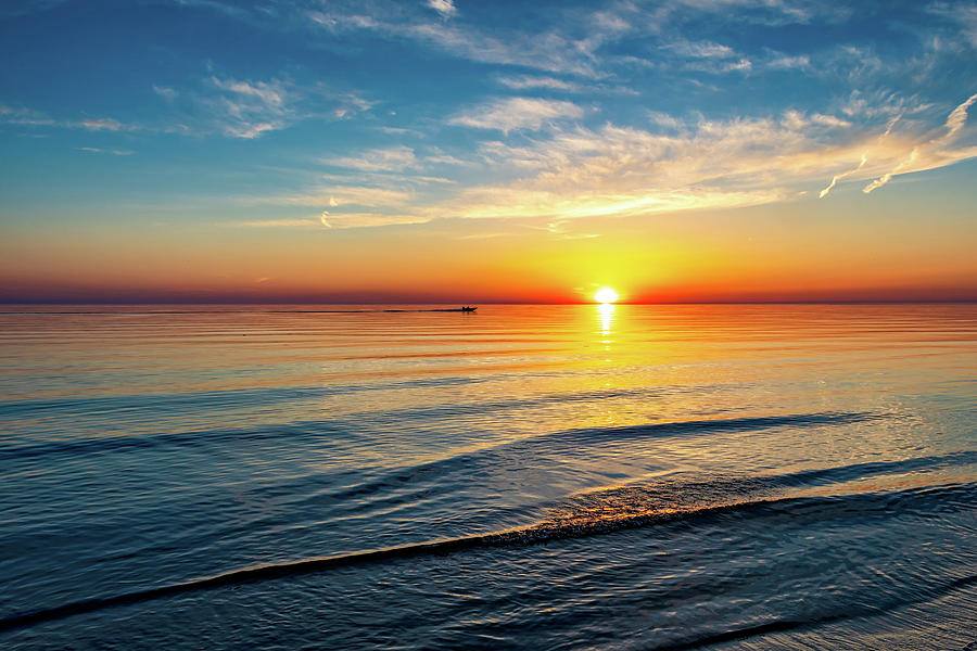 Sauble Beach Sunset 4 Photograph by Steve Harrington