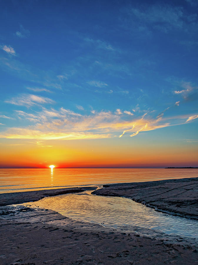 Sunset Photograph - Sauble Beach Sunset 5 by Steve Harrington