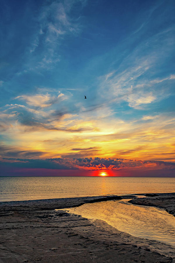 Sauble Beach Sunset 6 Photograph by Steve Harrington