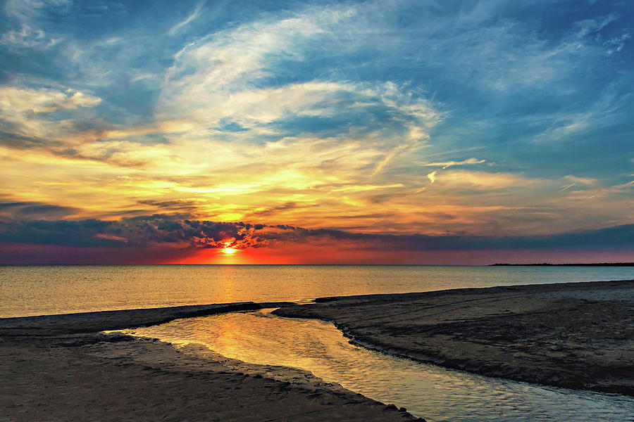 Sauble Beach Sunset 7 Photograph by Steve Harrington