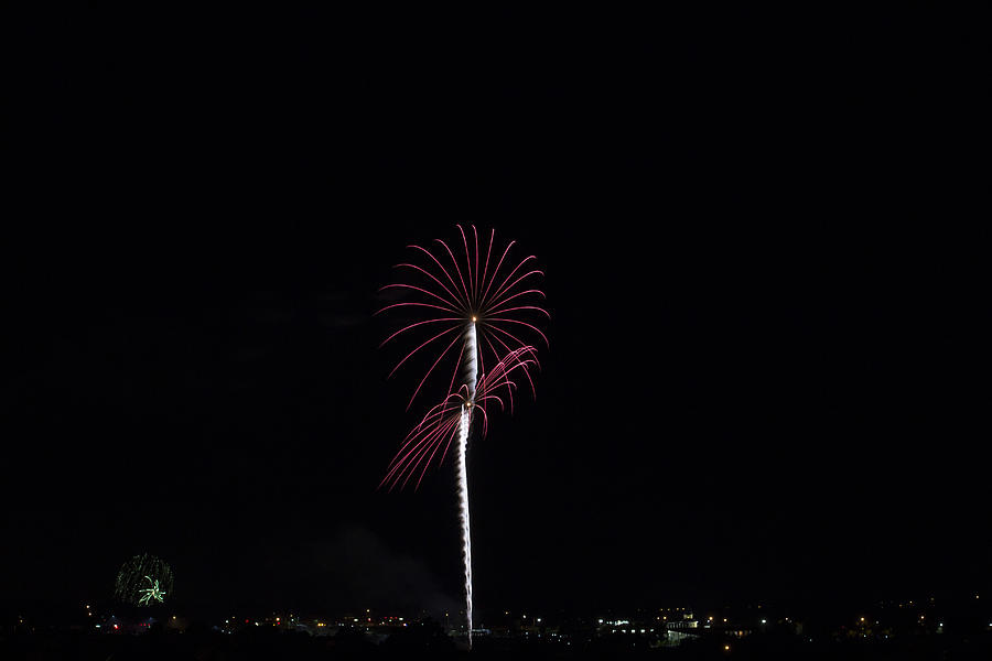 Independence Day Photograph - Saucer Firework by Becca Buecher