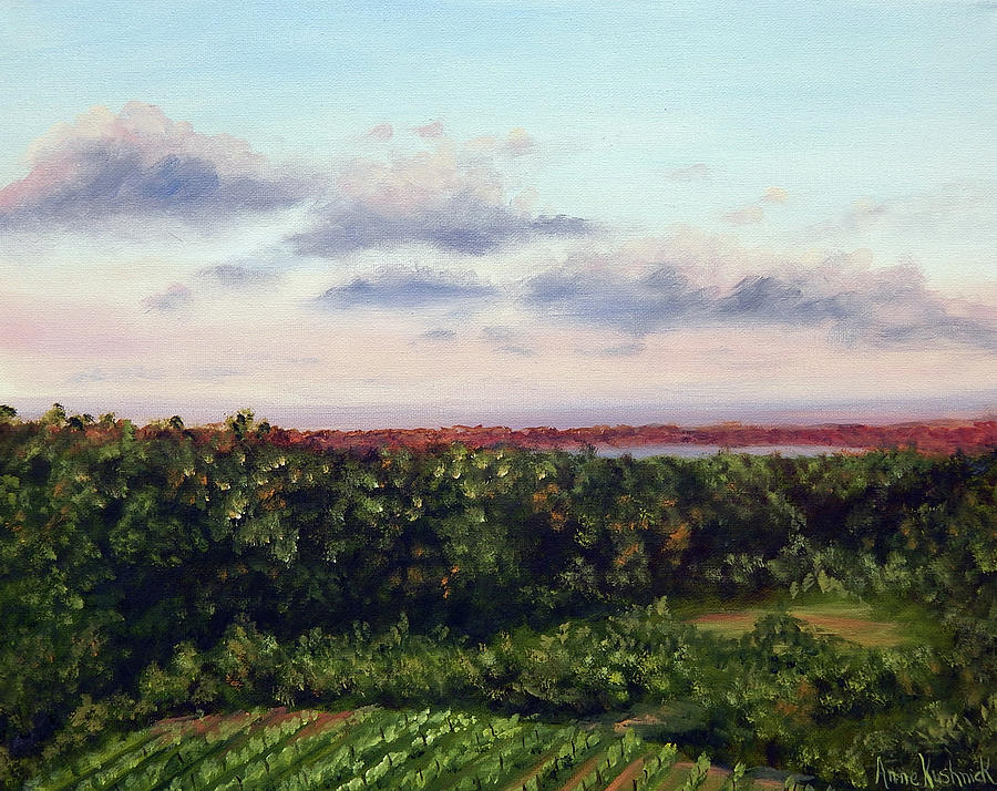 Saude Creek Sunset II Painting by Anne Kushnick