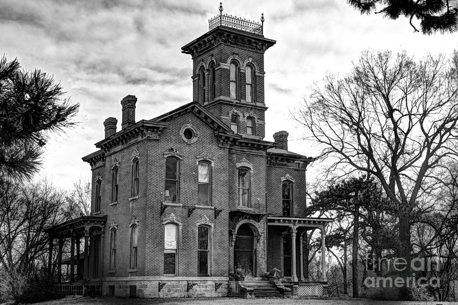 Sauer Castle in Black and  White Photograph by Jean Hutchison