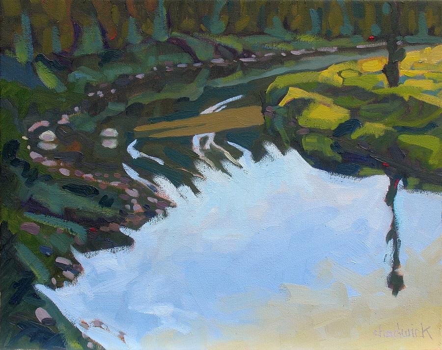Trout Painting - Saugeen River Morning by Phil Chadwick