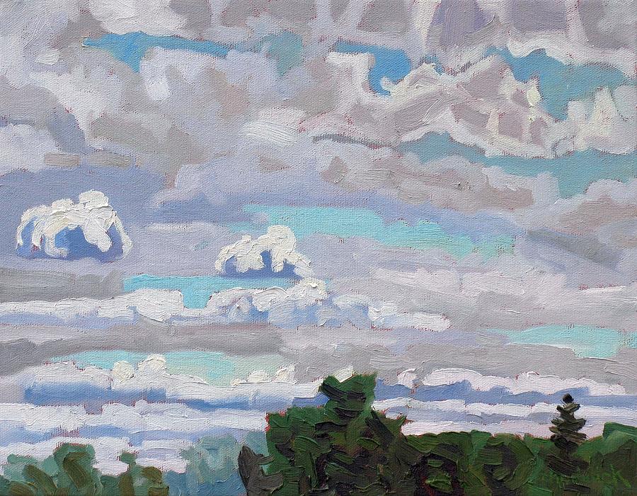 Saugeen Stratocumulus Painting by Phil Chadwick