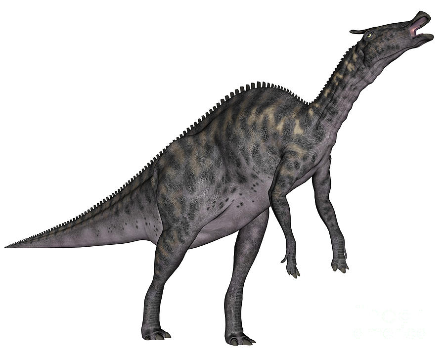 Saurolophus Dinosaur Digital Art