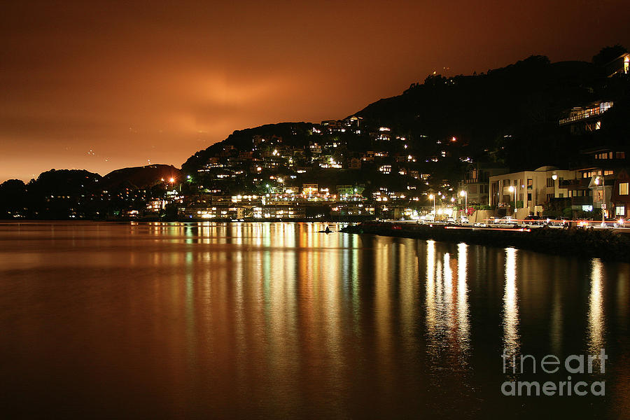 Sausalito at Night, California Photograph by Wernher Krutein
