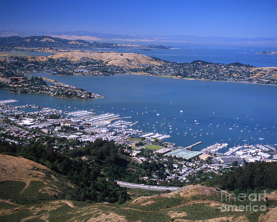 Sausalito from the Air, Marin County Photograph by Wernher Krutein