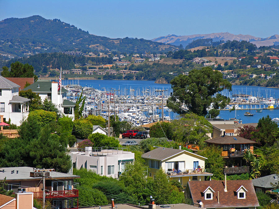 Panoramic Photograph - Sausalito by Vari Buendia Panoramic Photograph - Sausalito by Vari Buendia