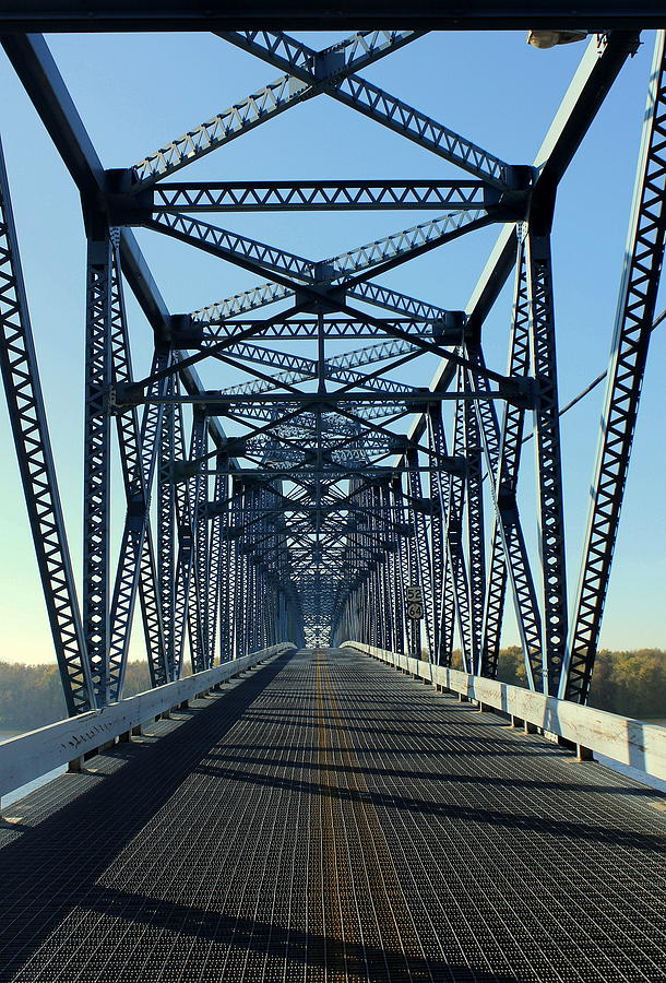 Bridge Photograph - Illinois Savana Sabula Bridge by Rosanne Jordan