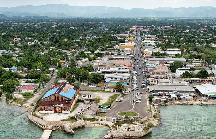 Savanna-la-Mar, Jamaica Aerial Photo Photograph by David Oppenheimer ...