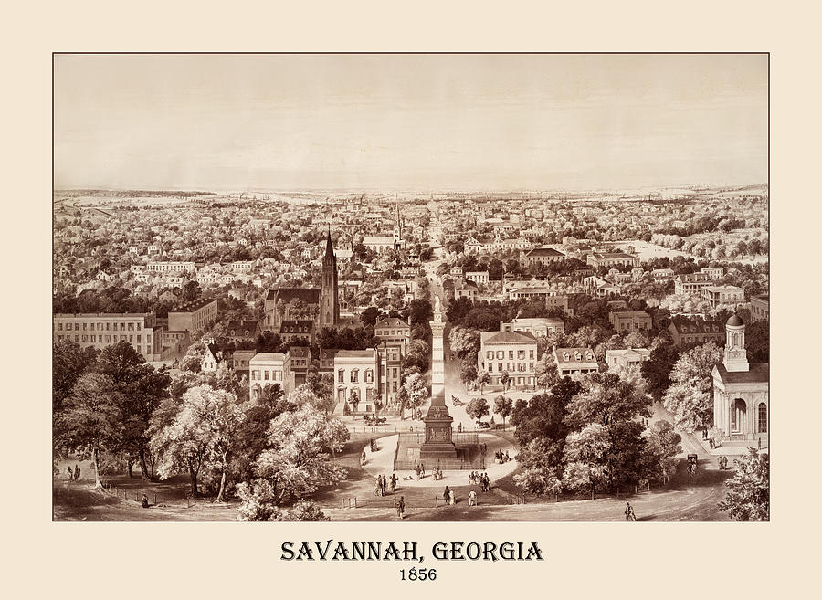 Savannah Photograph - Savannah 1856 by Andrew Fare