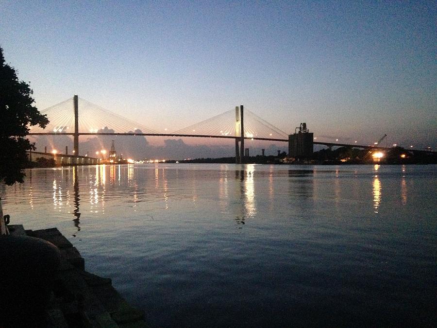 Savannah Bridge Evening by Francis Chester Savannah Bridge Evening by Francis Chester