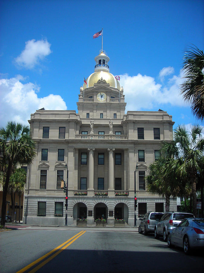 Savannah City Hall Photograph by Michael McKenzie