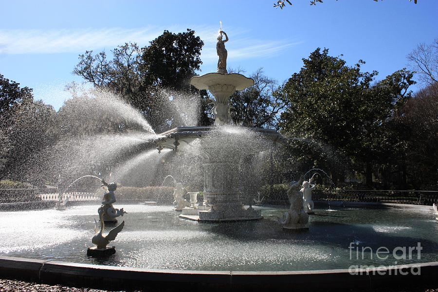 Savannah Fountain Photograph by Carol Groenen