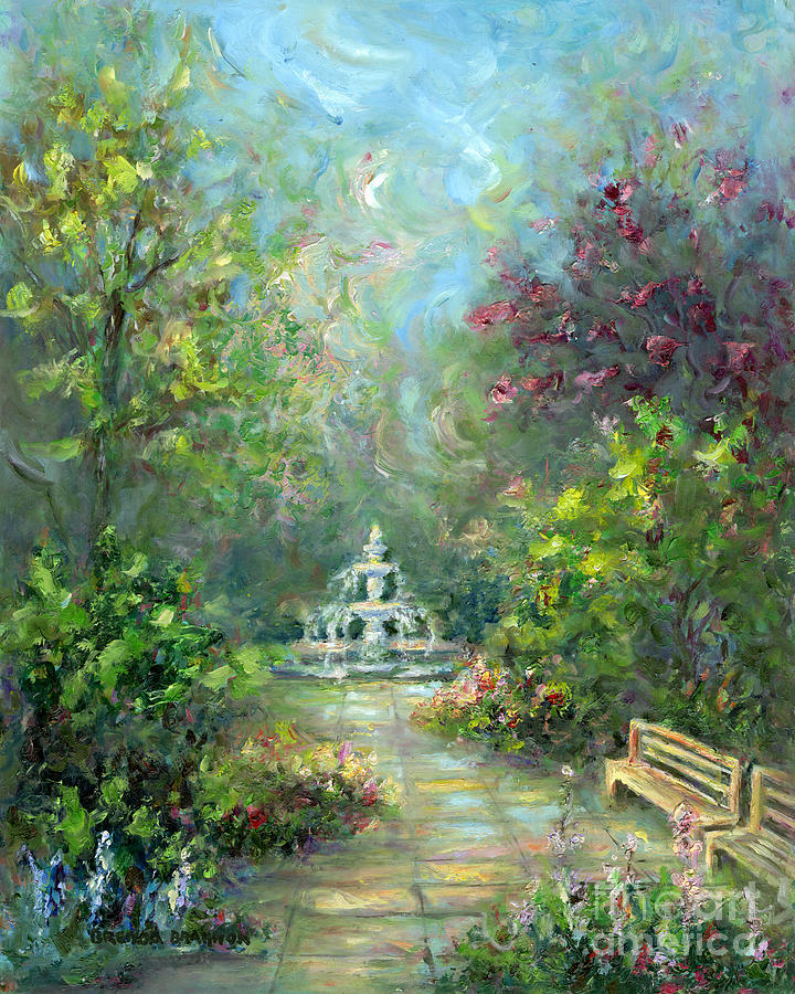 Savannah Garden Painting By Brenda Brannon - Fine Art America