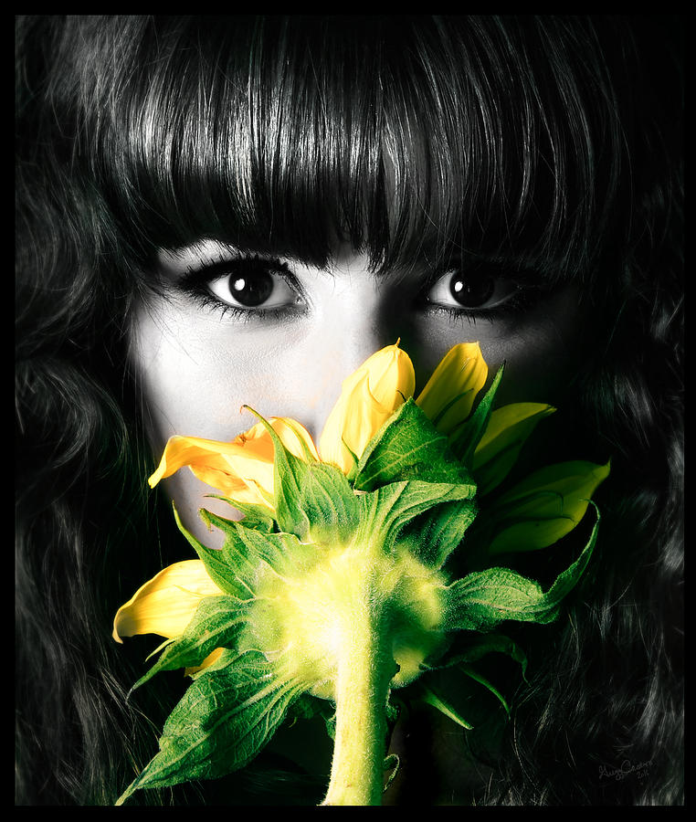 Smile Sunflower Girl Photograph by Gregg Cestaro