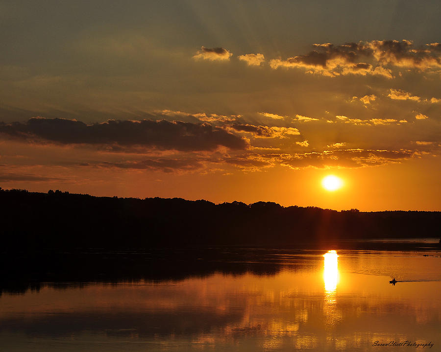 Savannah River Sunset Photograph by Susan Cliett