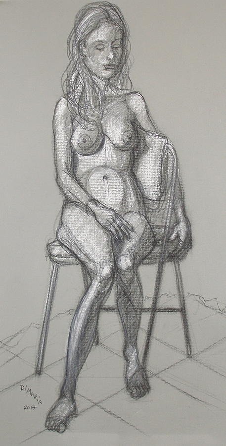 Savannah Seated #1 Drawing by Donelli  DiMaria