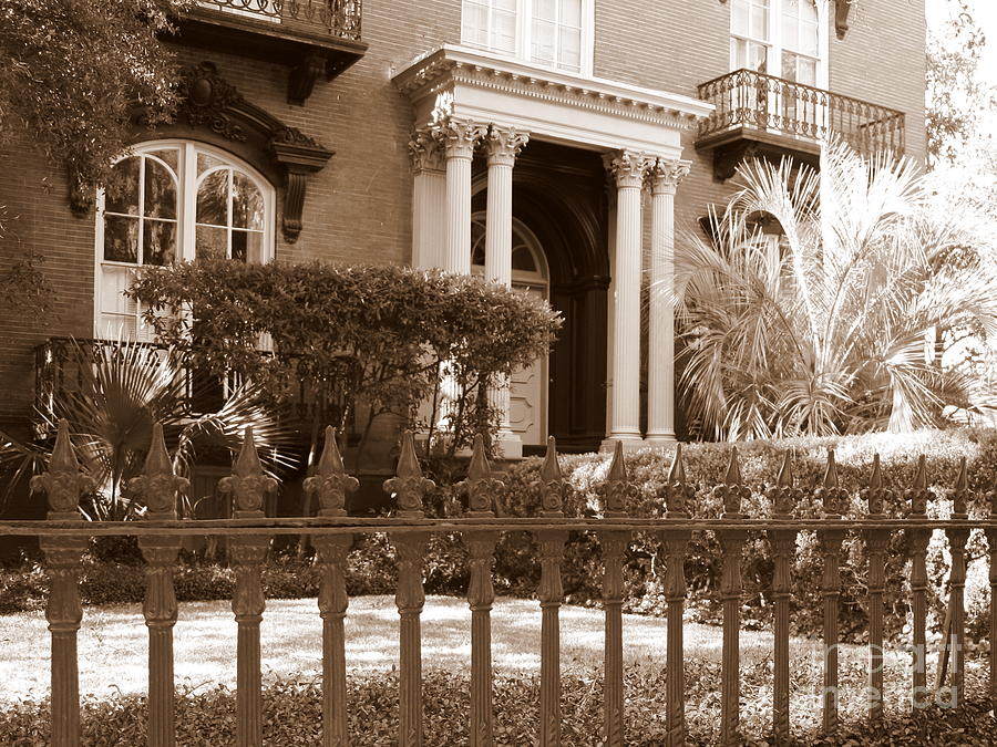 Savannah Sepia - Mercer House Photograph by Carol Groenen