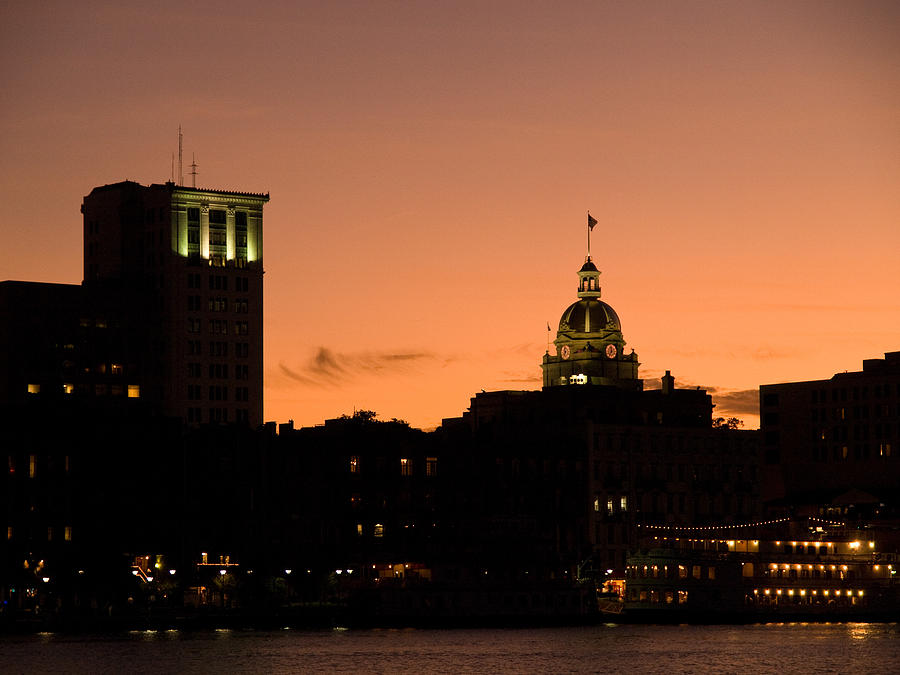 Savannah Skyline at Sunset Photograph by Paul R Sell Jr - Pixels