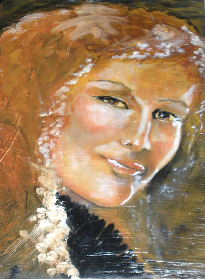 Angels Painting - Savannah Smiles Again Finished by J Bauer