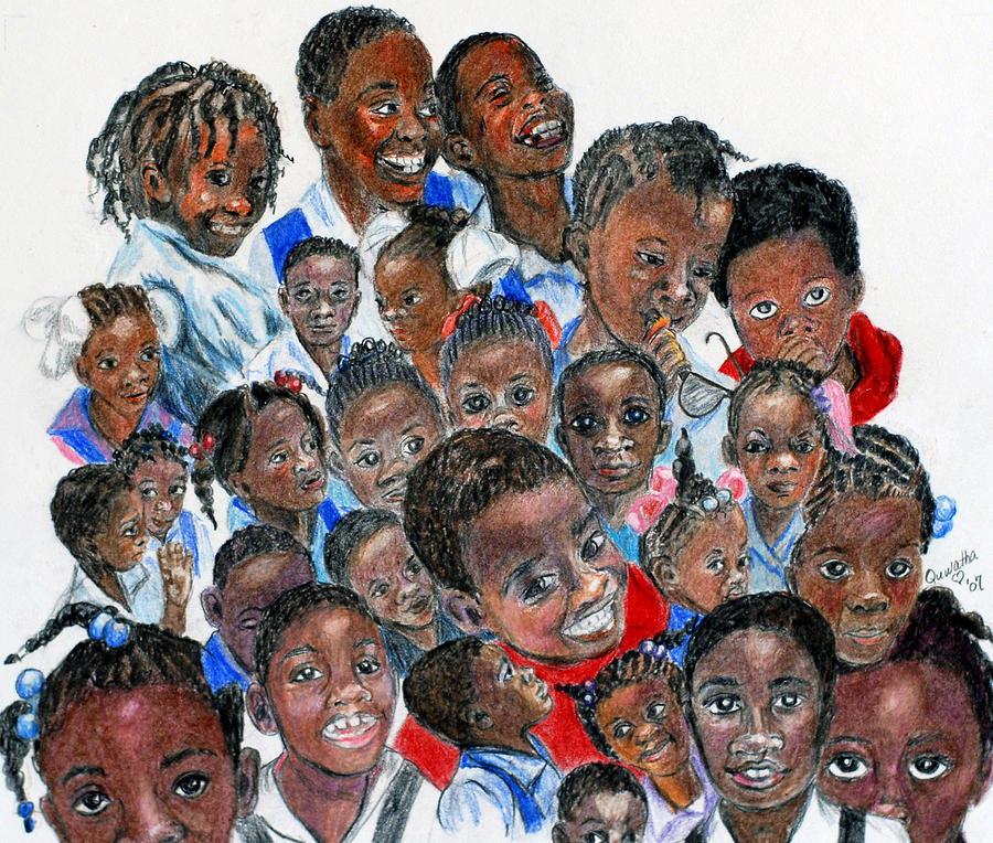 Save the Children Painting by Quwatha Valentine